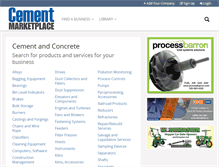 Tablet Screenshot of cementmarketplace.com